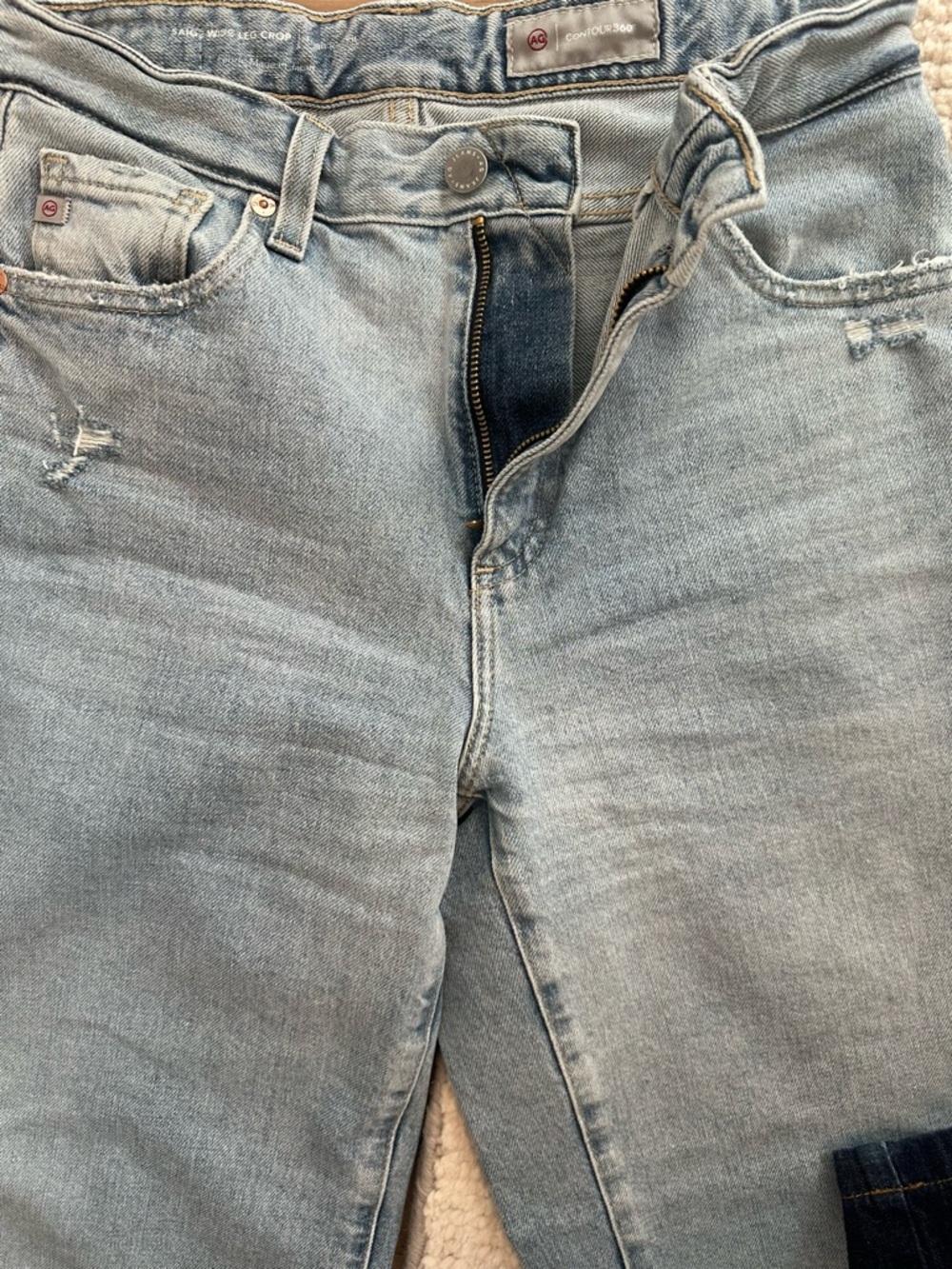 AG Saige Wide Leg Crop Jeans size 26 - Picture 4 of 6